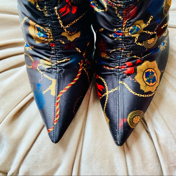 Zara Satin Ankle Booties - Picture 2 of 6